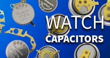 Rechargeable Watch Cell Capacitors for Solar and Kinetic Watches Citizen® Miyota® Seiko® Pulsar® Epson® Hattori® 