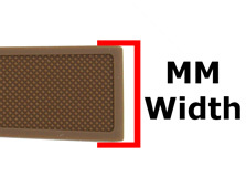 MM Width of Silicone and Rubber Watch Band MM Width of Silicone and Rubber Watch Band