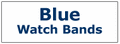 Blue Color Ladies' Leather Watchbands Blue Color Ladies' Leather Watchbands