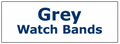 Grey Color Ladies Leather Watchbands  Grey Color Ladies Leather Watchbands