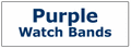 Purple Color Men's Leather Watchbands 