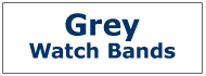 Grey Color Ladies Rubber Watch Bands 