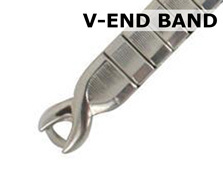 V-End Metal Watch Bands