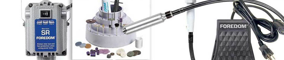 Flex Shaft Kit 1/8 HP S-300 Rotary Tool with Quick-Change Hand Piece and  Foot Pedal