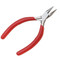 Ergonomic chain nose beading pliers with double leaf springs