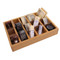 Bur Box Holder Organizer with 15 Compartments and Removable Dividers