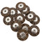 Bristle Brush Wheels with 1/8 Inch Hole Packs of 12