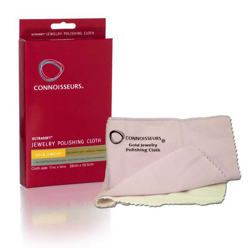 Connoisseurs 2 Part Gold Jewelry Polishing Cloth