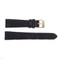 12mm black suede leather replacement watch band