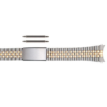 REVELATION1923 バンドレンT20! Metal Watch Band Two Tone 20 MM Curved End