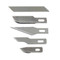 Pack of five knife blade replacements for jewelry