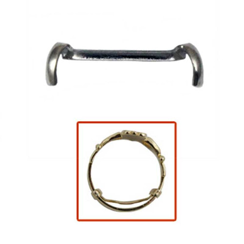 Stronghold Ring Guards, Gents White Gold Filled, Pkg = 1 DZ | Esslinger