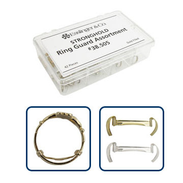 Stronghold Ring Guards, Giant White Gold Filled, Pkg = 1 dz