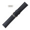 Leather Watch Band 24mm Black Leather Classic Grain Extra Wide Band 7 1/2 Inch Length