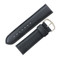 Leather Watch Band 24mm Black Leather Classic Grain Extra Wide Band 7 1/2 Inch Length