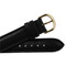 Leather Watch Band 18 MM Black Calfskin Leather Smooth Grain Extra Long