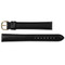 Leather Watch Band 18 MM Black Calfskin Leather Smooth Grain Extra Long