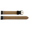 Leather Watch Band 18 MM Black Calfskin Leather Smooth Grain Extra Long