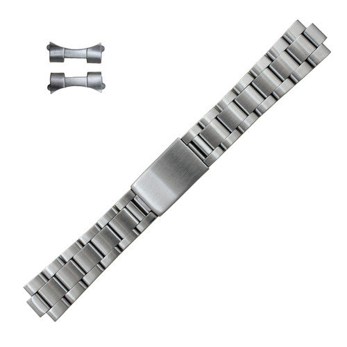 Stainless Steel Rolex® Watch Band For Men With Oyster Style Link