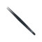 Italian locking diamond tweezers in black matte