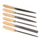 6 piece jewelry file set with wood handels