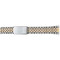 Men's 22mm two tone classic metal watch band