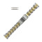 Metal Watch Band Two Tone Sport Style 7 Inch Length Expandable Ends 18 to 22mm