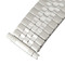 Classic Style Expansion 6 3/8 to 9 Inch Length Watchband Silver Tone Stainless Steel With Expandable Ends 16 to 22mm