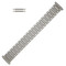 Hadley Roma Expansion Metal Watchband Stainless Steel 6 3/8 to 10 Inch Length With Expandable Ends To Fit 18 to 22mm