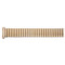 Men's 20mm yellow gold tone curved end watch band expansion