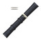 Leather Watch Strap 12MM Black Polished Calf Style