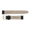 Watch Band Black Leather Lizard Grain 16MM