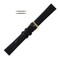 Hadley Roma Leather Watch Band Black 17mm Lizard Grain 7 1/4 Inch Length