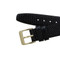 Hadley Roma Leather Watch Band Black 17mm Lizard Grain 7 1/4 Inch Length