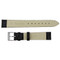 Leather Watch Strap 16MM Black Leather Crocodile Grain