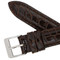 Crocodile Grain Watch Band Brown Leather 16MM