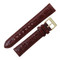 Hadley Roma Leather Watch Band 19mm Brown Crocodile Grain 7 1/2 Inch Length