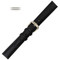 16MM Leather Watch Band Black Leather Classic Calf