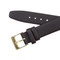 19MM smooth brown calfskin leather watch band