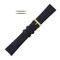 Leather Watch Band 15 MM Black Smooth Grain Calfskin