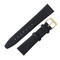 Leather Watch Band 15 MM Black Smooth Grain Calfskin