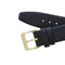 Leather Watch Band 15 MM Black Smooth Grain Calfskin