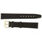 Leather Watch Band Black Smooth Calf 16MM