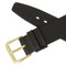 Leather Watch Band Black Smooth Calf 16MM