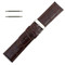 Alligator Grain Reddish Brown Leather Watch Band 28 mm Wide with Silver Tone Buckle