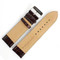 Alligator Grain Reddish Brown Leather Watch Band 28 mm Wide with Silver Tone Buckle