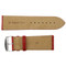 Leather Watch Band 28 MM Red Leather Alligator Grain Extra Wide Band