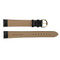 Back Leather Watch Band 19MM Black Lizard Calf Grain Extra Long