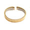 9mm gold tone stainless steel expansion style ladies watch band