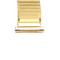 Ladies 15mm gold tone watch band in classic expansion style